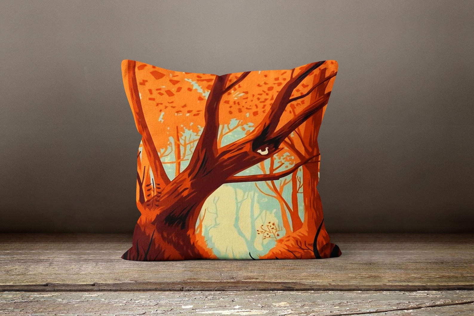 Orange Brown Pillow Covers Autumn Cushion Case Fall Trend Etsy