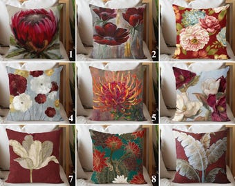 Uxcell Kissenbezüge 18 X 18 Zoll, Floral Muster, 2 Stück – Für Sofa, Wohnzimmer, Outdoor