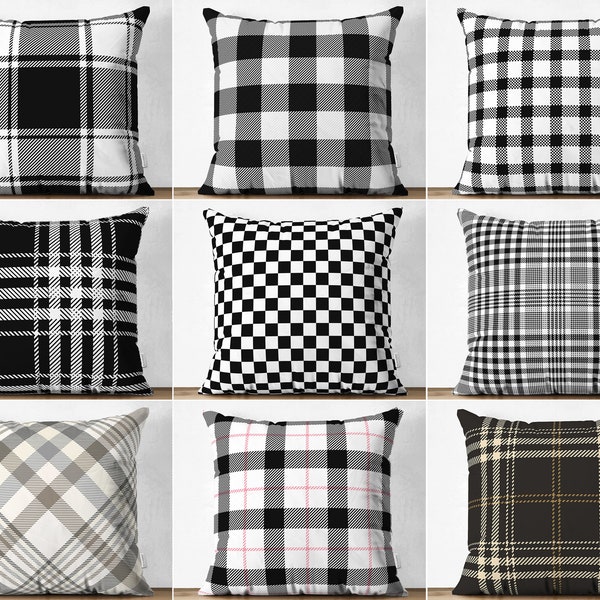 Buffalo Plaid Pillow Cover, Check Pattern Cushion, Tartan Chequer Pillow Cases, Checkered Pattern Throw Pillow, Decorative Pillow Case