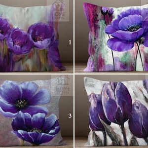 Grey and purple cushions online