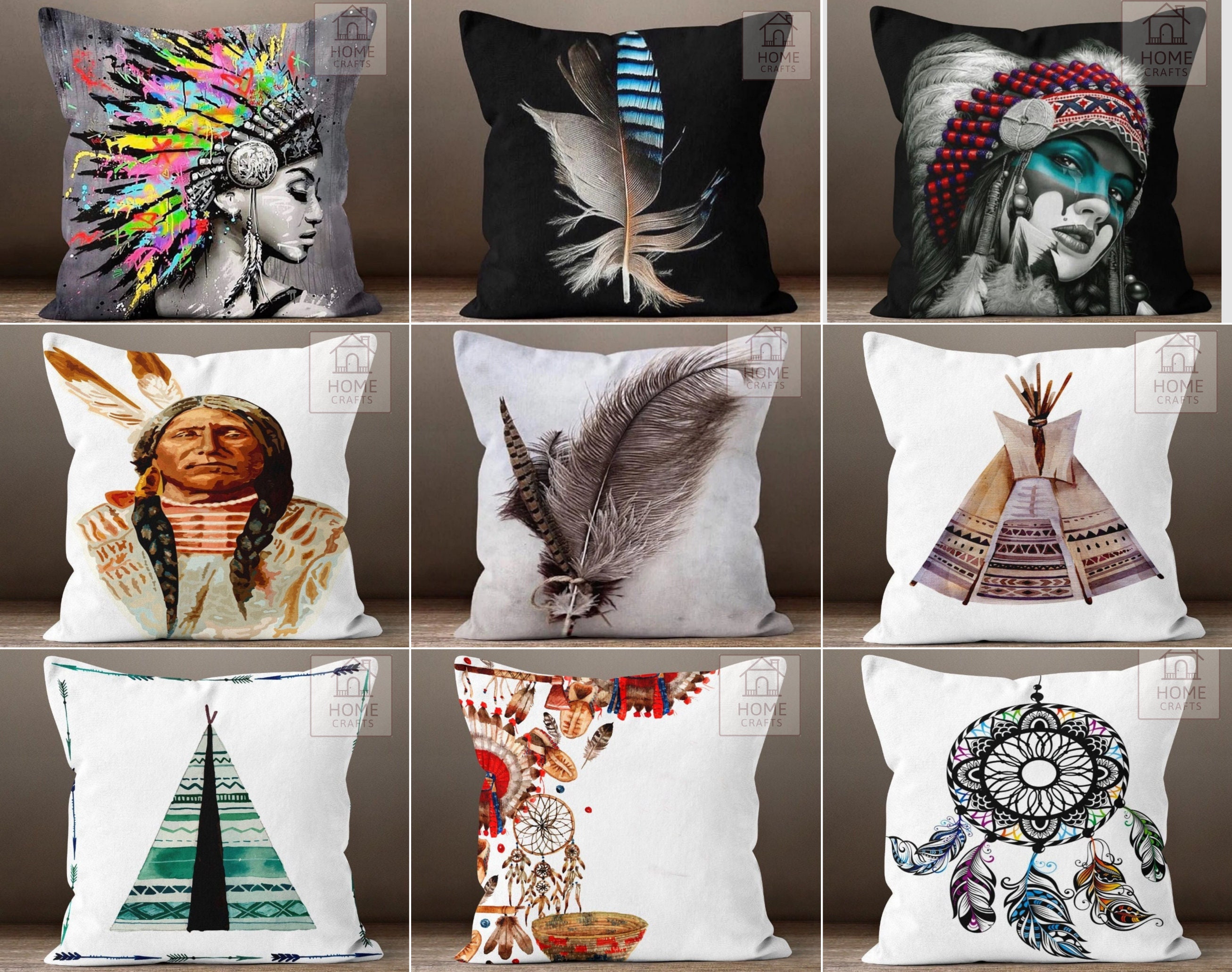 Southwest Design Throw Pillow Case, Indian Decorative Pillows, Western  Throw Pillow Covers, Tribal Cushion Case, Native American Pillow Sham 