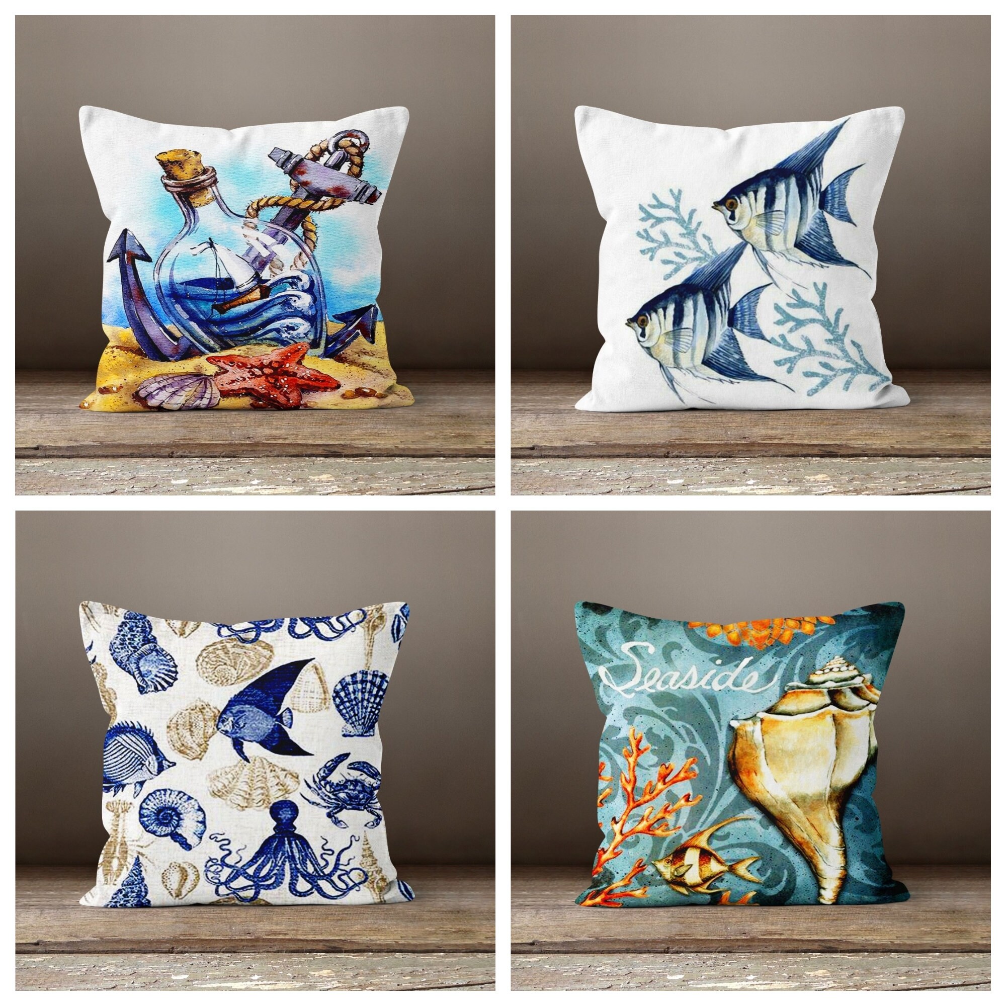 nautical accent pillows