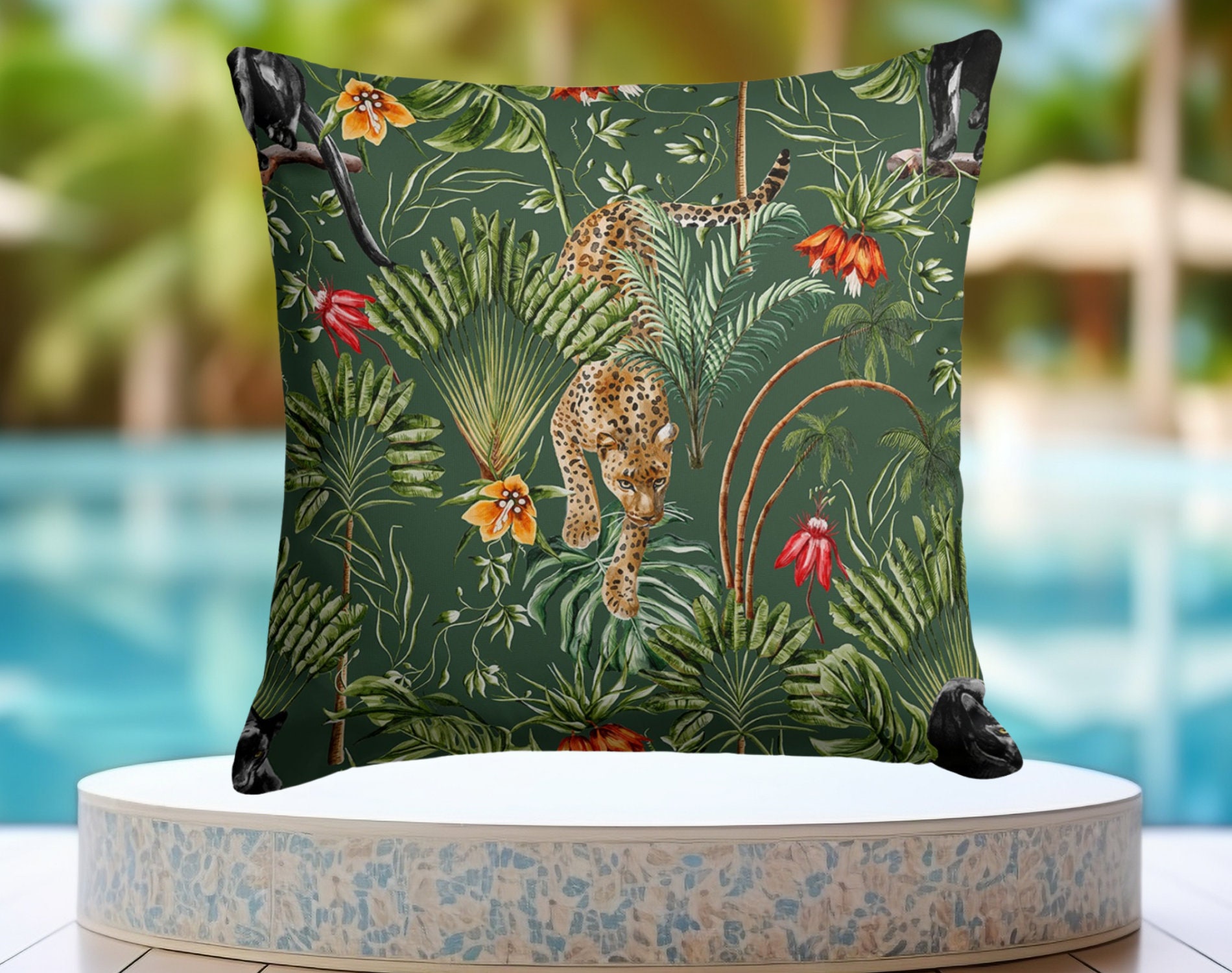 Federa Per Cuscini Da Esterno 55x55 Cm – 2 Pezzi, Impermeabile E Lavabile, Per Divano Da Giardino E Patio