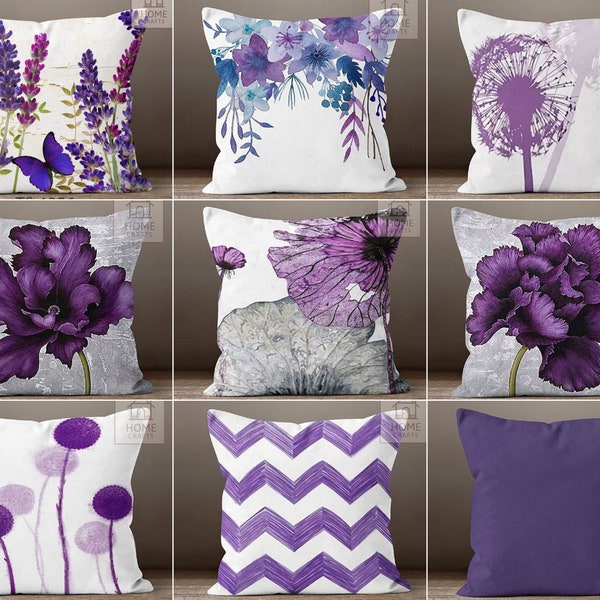 Purple Throw Pillow Etsy