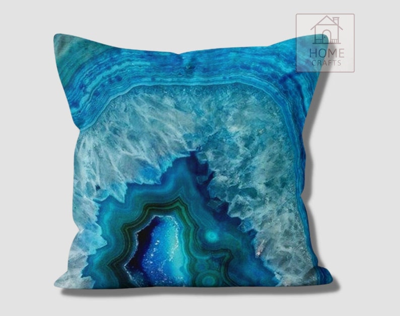 Aqua Toss Pillow Covers, Water Blister Outdoor Pillow Case, Decorative Marine Pillow Shams, Turquoise Pillow, Beach House Gift, Coastal Deco Pattern #1