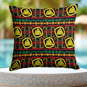 WATER-RESISTANT Camouflage Pillow Covers, Outdoor African Pillowcase, Waterproof Stunning Art Sofa Pillow, Afro Girl Cushion Case, Home Deco
