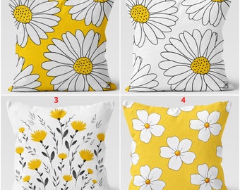 2 Pack Daisy Flower Asamour Daisy Flower Decorative Pillow Covers Retro White Floral Plant Cotton Linen Throw Pillow Cushion Cover 18 x 18 Inch Square Accent Pillow Case for Sofa Bedding,Set of 2 2 Pack Daisy Flower Asamour Daisy Flower Decorative Pillow Covers Retro White Floral Plant Cotton Linen Throw Pillow Cushion Cover 18 x 18 Inch Square Accent Pillow Case for Sofa Bedding,Set of 2