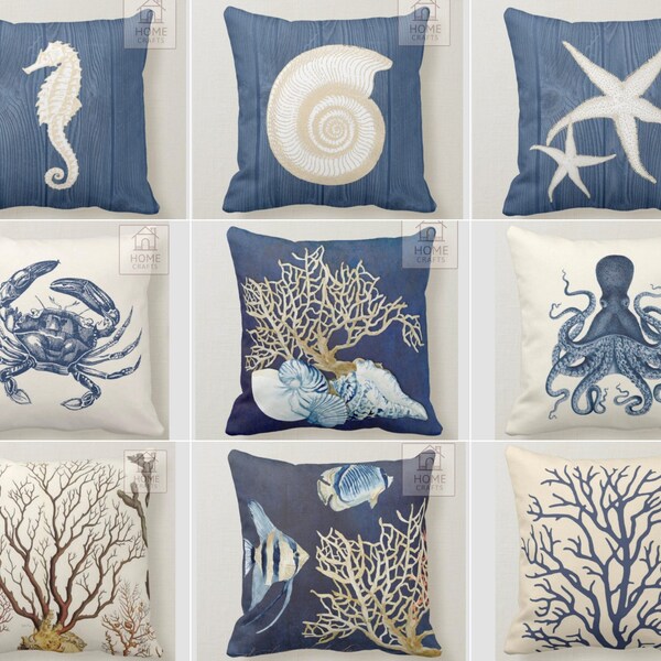 Ocean Pillow Cover Etsy