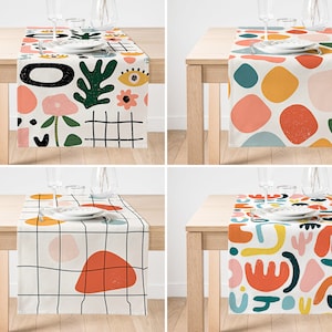Decorative Abstract Design Runner, Modern Art Print Table Runner, Nordics  Scandi Kitchen Runner, Geometric Table Decor, Housewarming Gift -   Canada