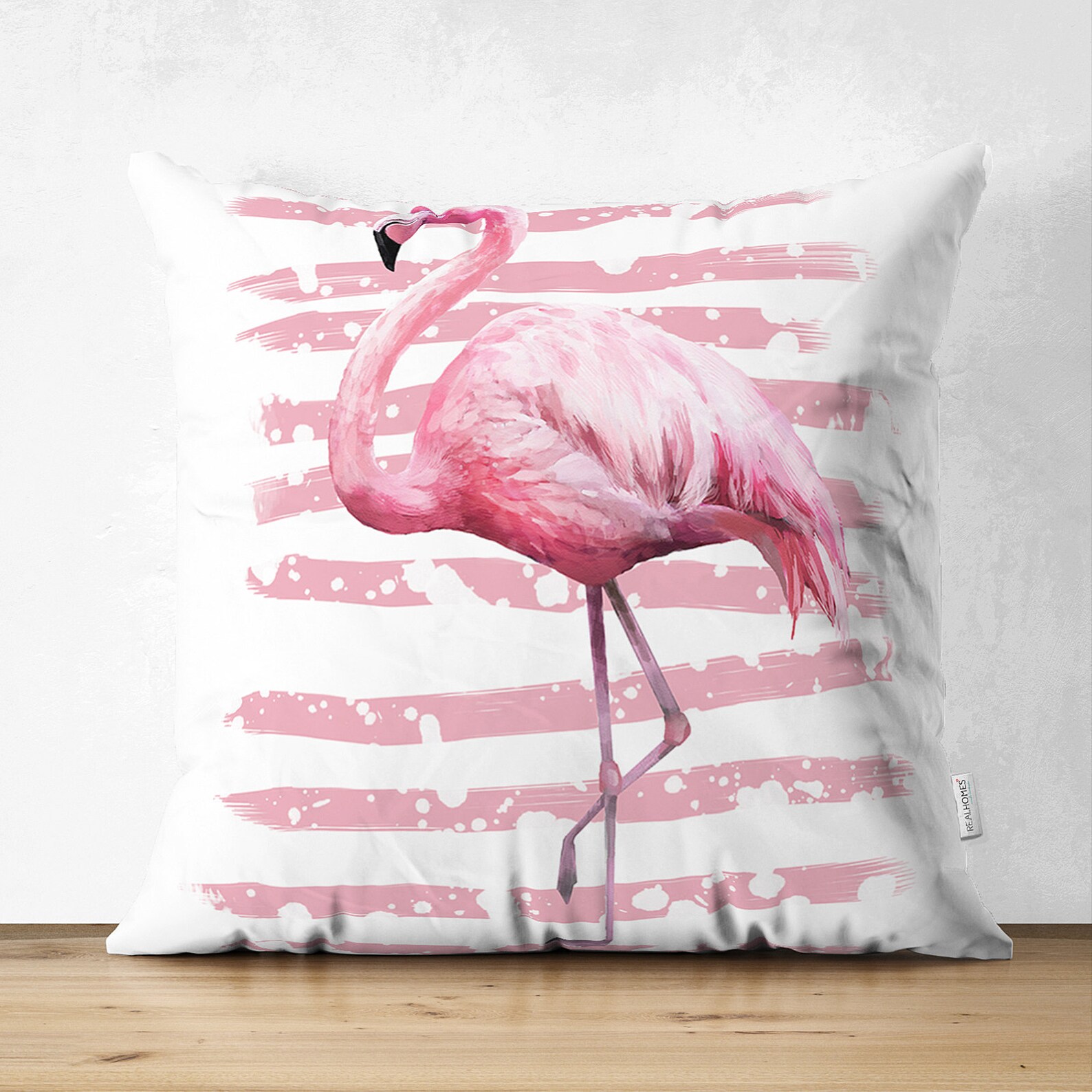 Pink Flamingo Pillow Cases Tropical Pillow Cover Pink Rose Etsy