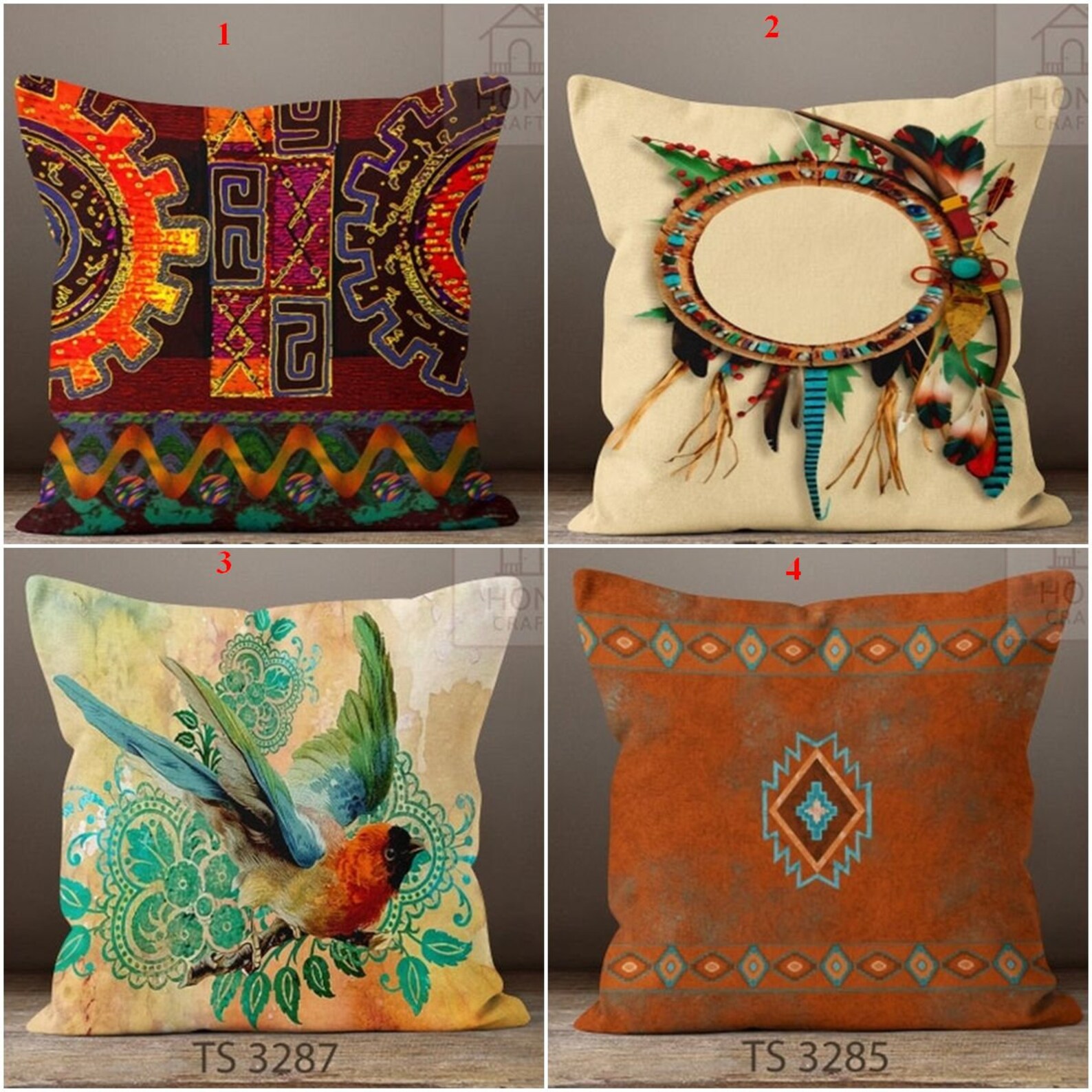 Southwest Style Throw Pillow Case Southwestern Decorative Etsy