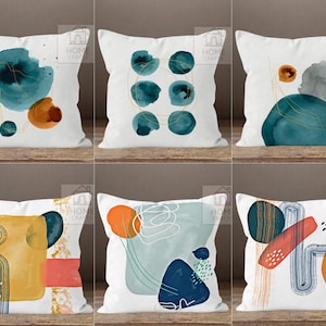 Abstract Art Pillow Cover, Minimalist Abstract Pillow Topper, Boho Style Cushion Cover, Decorative Pillow Covers, Comfortable Pillow Covers