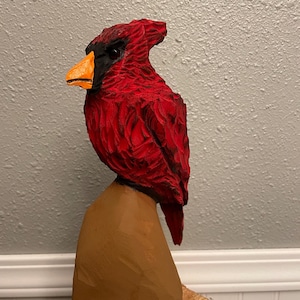 Cardinal Chainsaw Carved !!!