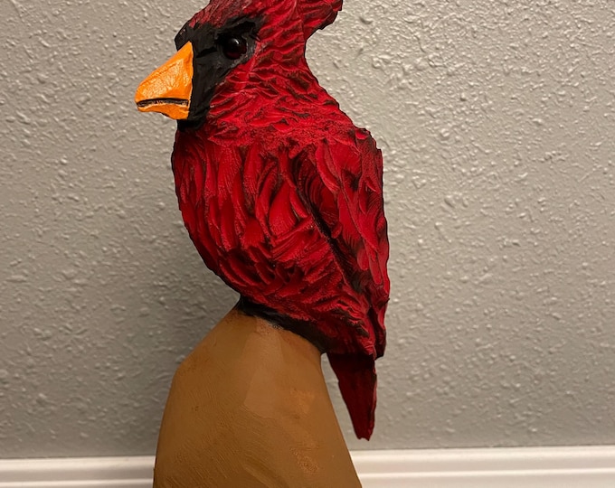 Cardinal Chainsaw Carved !!!