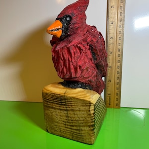 Cardinal Chainsaw Carved !!!