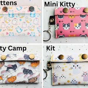 kawaii keychain wallets by Cameogirldesigns