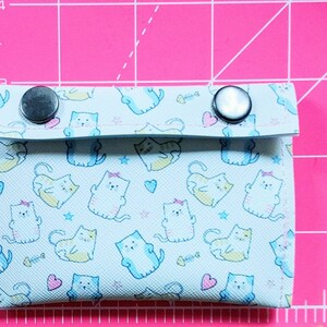 kawaii mittens keychain wallet - measurement