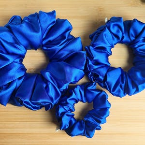 Royal Blue Satin bridal handmade hair accessories