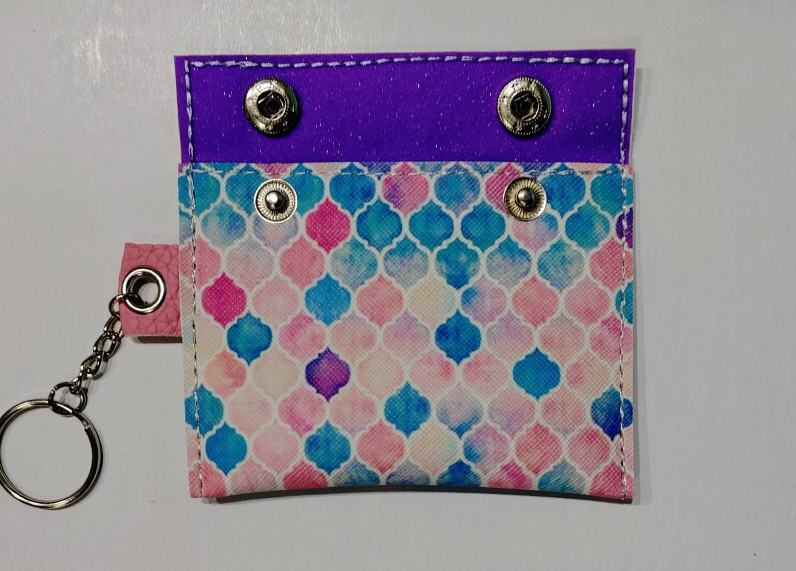 Keychain mask pouch Women's wallet Pink keychain pouch Etsy