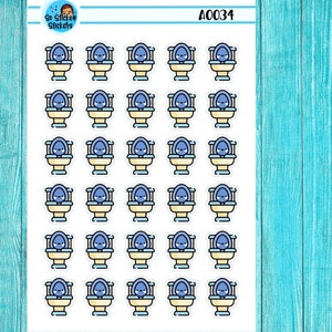 Schone toiletstickers