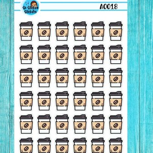 Autocollants de tasse de café