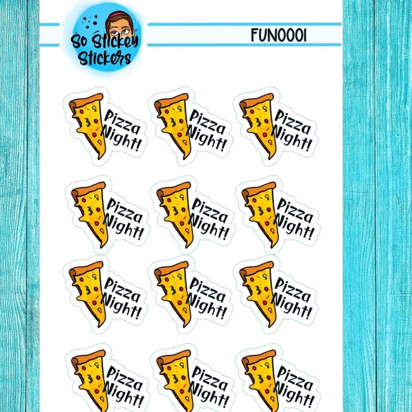 Pizza Night-Functional Stickers