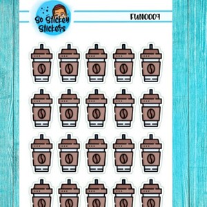 Autocollants de tasse de café