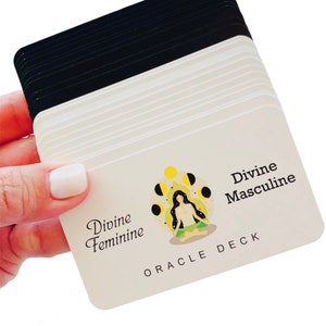 Divine Feminine & Divine Masculine Oracle Deck (Travel Size).