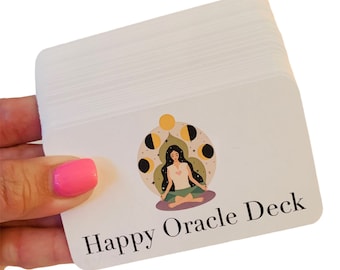 Happy Oracle Deck, In Alignment, Elevate Mood (Travel Size).