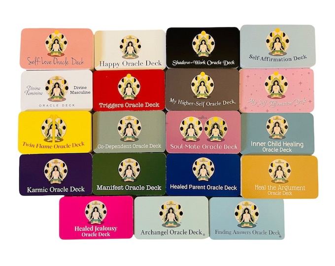Large Total Divine Oracle Deck Collection (19 total~ travel size).