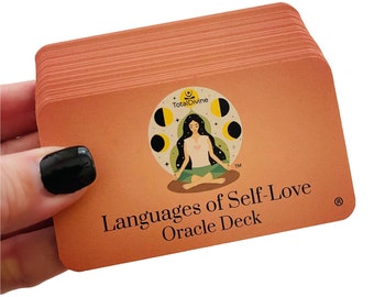 Languages of Self-Love Oracle Deck (travel size).