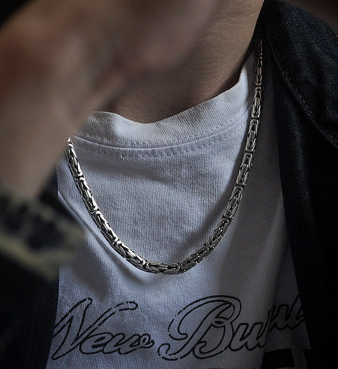 Handgemachte Silber Kette Halskette für Männer und Frauen Etsy