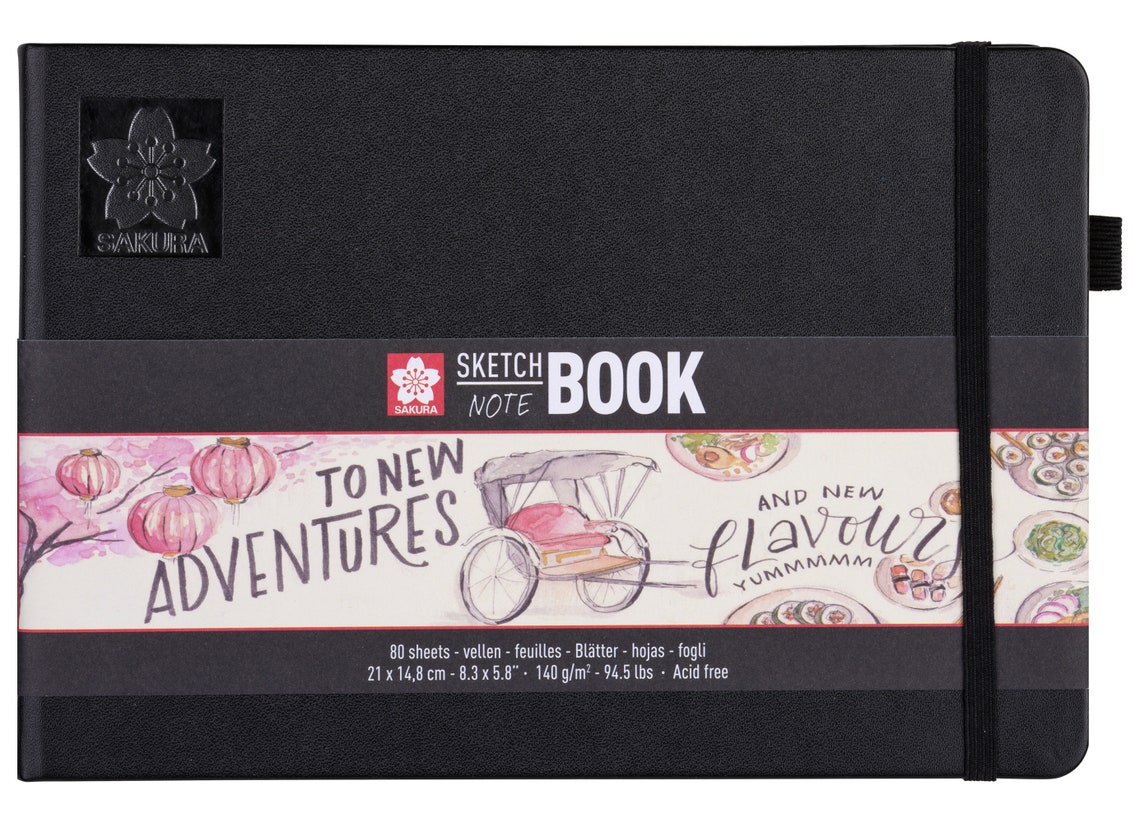 Hardback Sketchbook Art Creation 80 Sheets 140gsm Ivory Page Etsy