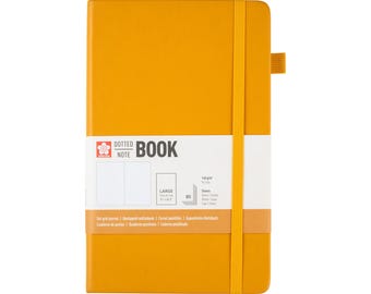 Dotted Journal 140 g/m2 80 Sheets (160 Pages) Sakura Hardcover Notebook - 13 × 21 cm Planner