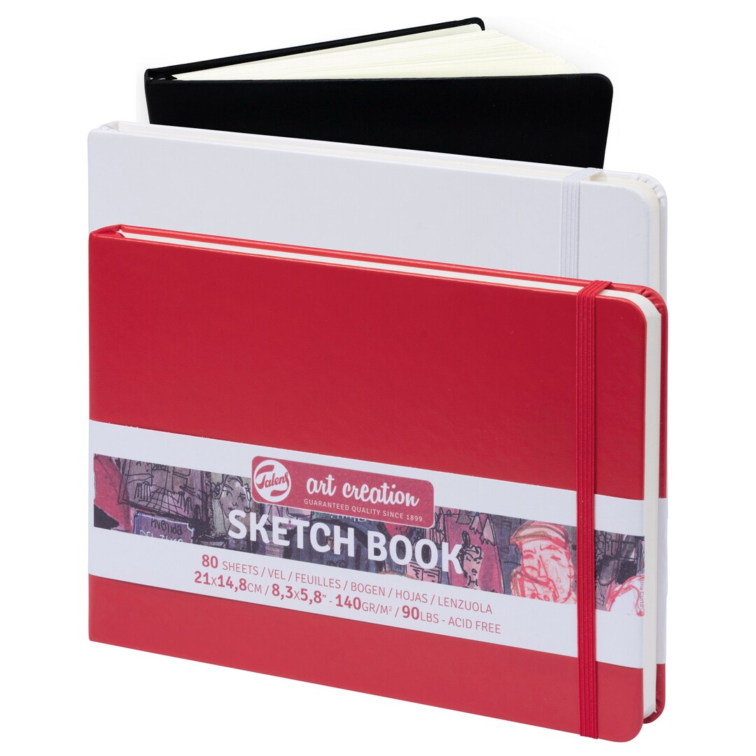 Hardback Sketchbook Art Creation 80 Sheets 140gsm Ivory Pages Etsy UK