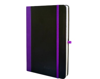 A5 Notebook Lined Pages PU Leather Hardback Journal 192 Ruled Pages 80gsm Ivory Colour Paper Note Book Perfect for School or Office