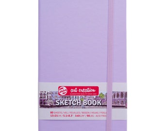 Sketch Book Royal Talens Art Creation Hardback Sketchbook 80 Sheets 140gsm Ivory Pages – Pastel Violet Cover