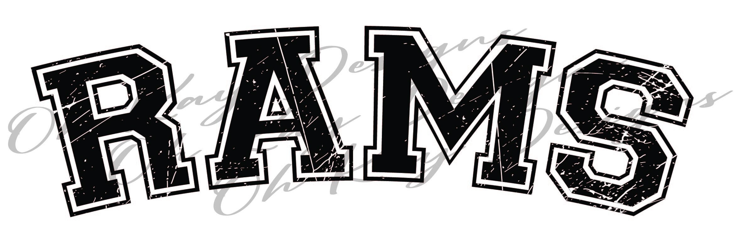 RAMS Mascot Varsity Lettering INSTANT DOWNLOAD Svg Jpg Png - Etsy