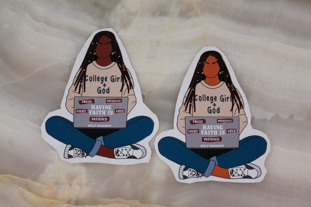 College Girl Sticker, University Student Sticker, Dorm Room Decor ...