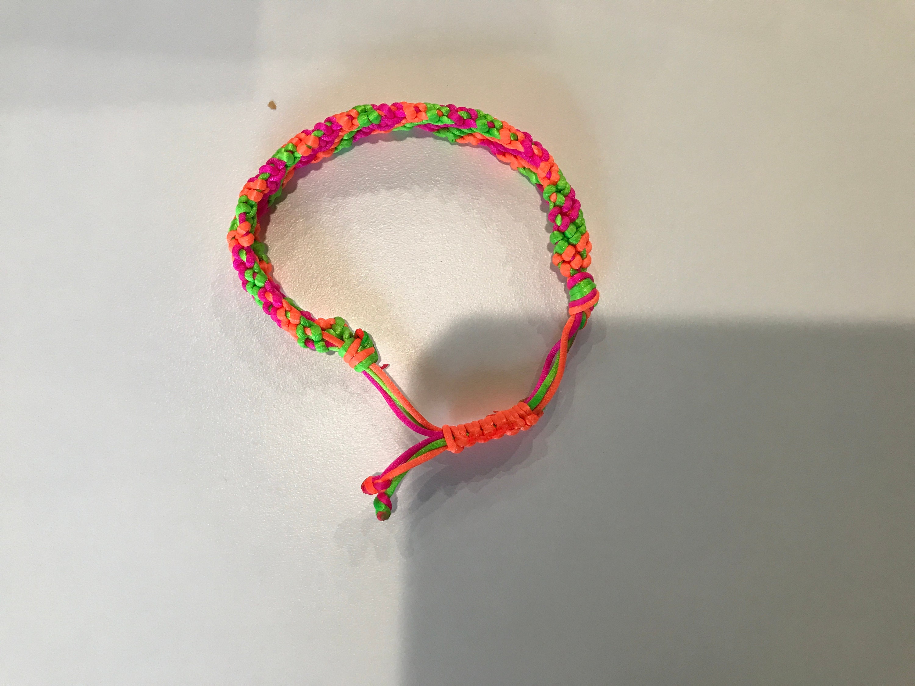 Nerds Candy Triple Color Thread Bracelet | Etsy
