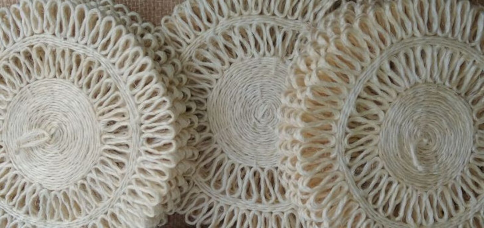 Woven Table Mats Handmade Table Placemats sustainable Eco Etsy