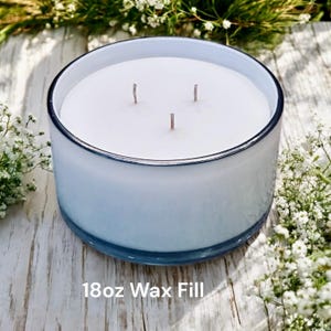 TRIPLE WICKED BOWL Candle | Coral-Tiffany-Black-White | Heavy Glass | 18oz Wax Fill | Wide Variety of Highly Scented Fragrances | Gift Boxed