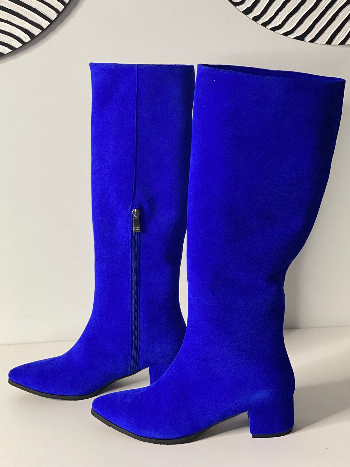 genuine leather knee high boots