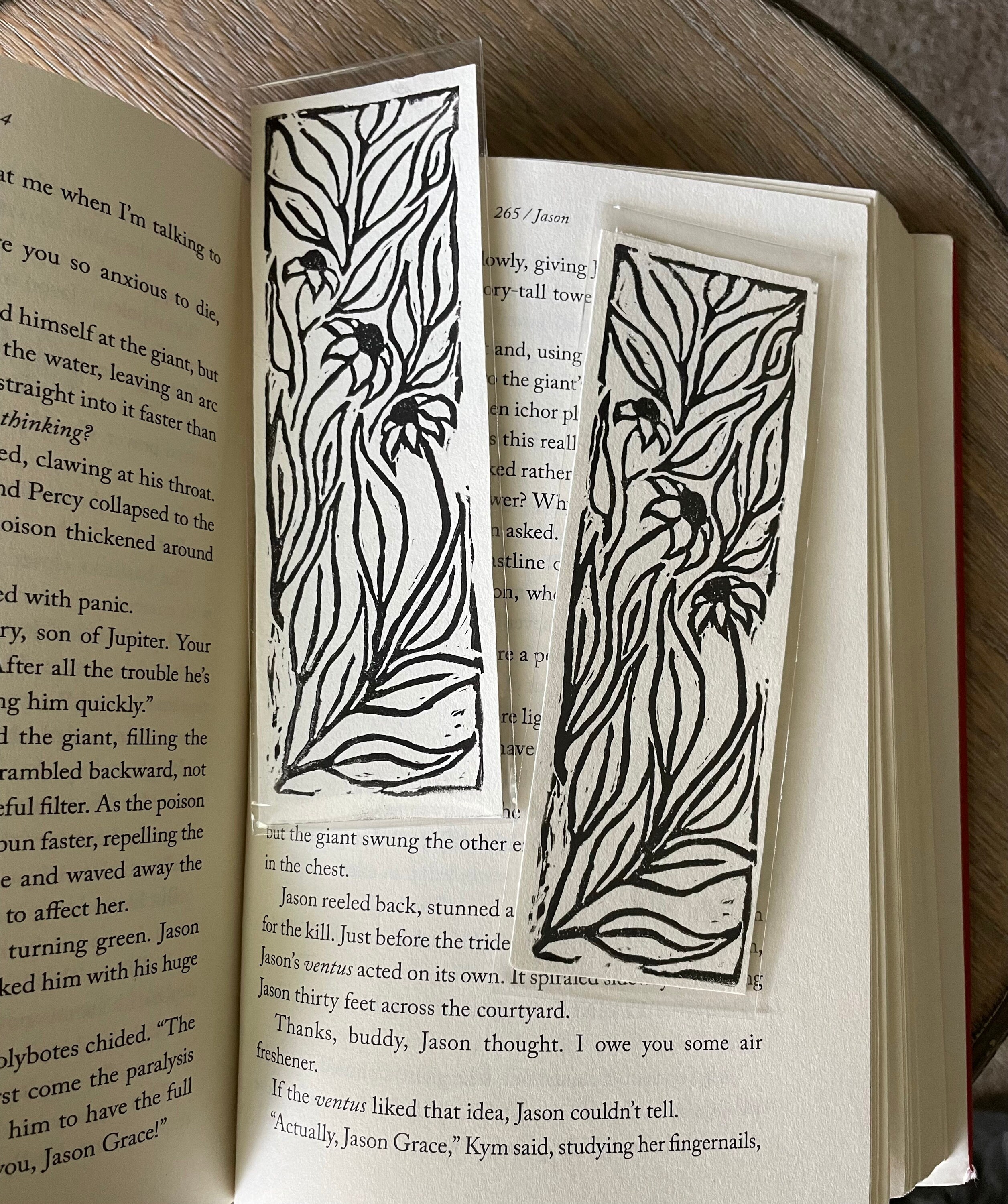 Wildflowers Printmaking Bookmark Nature Bookmark Granola Reader ...