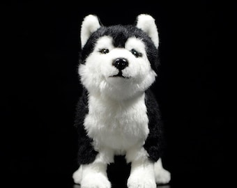 small simulation husky dog toy handicraft Polyethylene&fur husky doll 16x6x15cm small simulation husky dog toy handicraft Polyethylene&fur husky doll 16x6x15cm