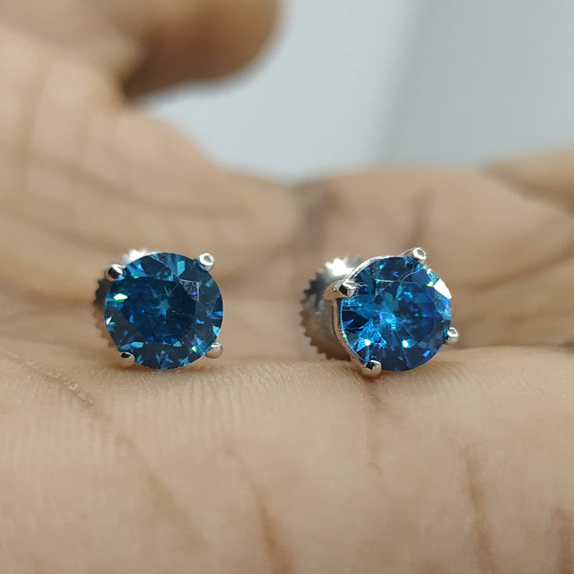 Boucles d'oreilles diamant solitaire - France