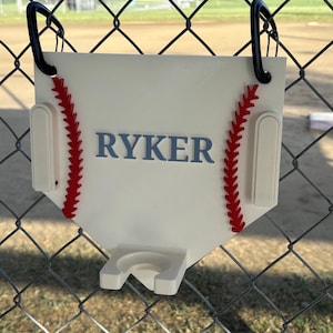 3D File: Baseball Dugout Organizer for Helmet, Glove & Bat