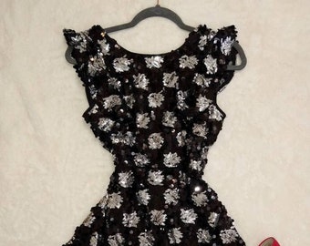 Sequin Checker Dress