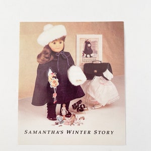 RARE Pleasant Company 1991 Samantha’s Winter Story Borderless Pamphlet…vintage, retired