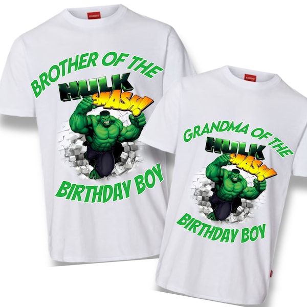 Hulk png birthday shirts